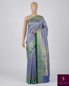 blue kanchi silk