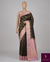 Midnight & Blossom: The Black Kanchipuram with Light Pink
