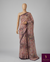 The Rosewood Garden: Dusty Pink Chiffon-Georgette Saree with Floral Prints