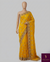 The Gilded Sunflower: Mustard Yellow Silk-Chiffon Saree with Scalloped Zardosi Border