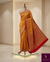 The Amber Grid: Mustard Yellow Patola-Style Silk Saree with Vermilion Red Border