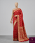The Varanasi Heritage: Crimson Red Banarasi Saree with Fine Gold Zari Paisley Buttis
