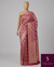 The Rosewood Malini: Pastel Plum & Gold Floral Woven Saree
