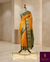 The Haldi Aahana: Mustard Yellow & Bottle Green Kanchipuram Silk Saree