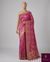The Ananya Vilasa: Onion Pink & Gold Woven Saree