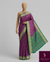 The Vaishnavi Riva: Royal Purple & Emerald Green Patola Printed Saree