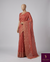 The Tanvi Vilasa: Rust Rose Handloom Cotton Saree with Antique Gold Zari
