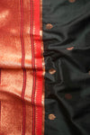 The Sovereign Contrast: Black and Red Paithani
