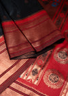 The Sovereign Contrast: Black and Red Paithani