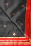 The Sovereign Contrast: Black and Red Paithani