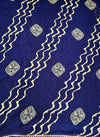 The Tarini Riva: Midnight Navy Leheriya Printed Saree