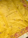 The Hemakshi Vilasa: Haldi Yellow Royal Procession Cotton Saree
