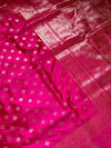The Meenakshi Vilasa: Rani Pink & Antique Gold Banarasi Silk Saree