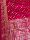 The Meenakshi Vilasa: Rani Pink & Antique Gold Banarasi Silk Saree