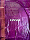 The Maya Vilasa: Gunmetal Grey & Magenta Softy Tissue Saree