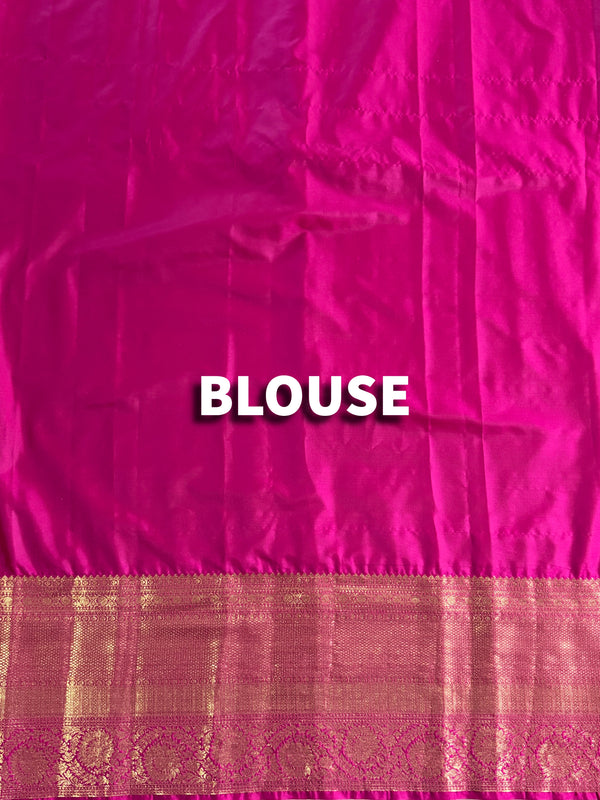 The Manorama Mayura: Magenta-Purple Kanchipuram Silk Saree