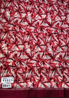 The Crimson Thicket: Ivory & Maroon Kalamkari Inspired Printed Saree