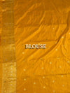 The Swarna Kanti: Mustard Gold Banarasi Inspired Woven Saree