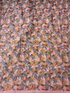 The Tanvi Riva: Dusty Peach & Slate Grey Floral Printed Saree