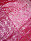 The Rosewood Malini: Pastel Plum & Gold Floral Woven Saree