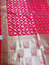 The Kashi Mayura: Scarlet Crimson & Heritage Gold Brocade Saree