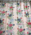 The Blush Botanical: Pastel Pink Premium Brasso Saree
