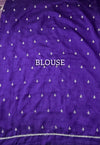 The Lavanya Vilasa: Lavender Mauve Embroidered Saree