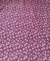 The Rosewood Garden: Mauve-Rose Georgette Saree with Ditsy Floral Print