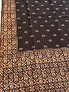 Coffee brown linen saree: The new neutral.