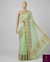 Fresh pista cotton saree with delicate cross-stitch embroidery for a subtle elegant touch. πβ¨