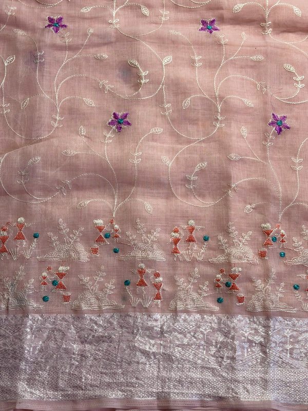 Peach perfection in breathable linen elegance π
