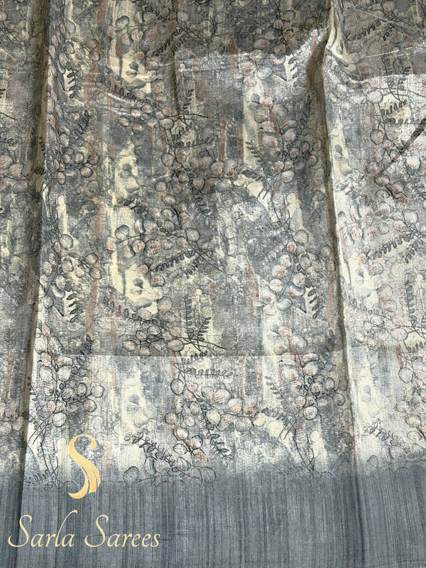 The charcoal & craft collection:grey batik cotton silk