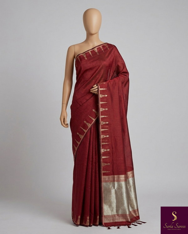 The power of a maroon drape.