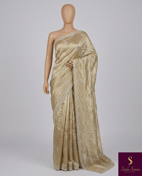 Golden Work Saree: The Midas Touch