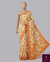 The Autumn Glow: Yellow Georgette Saree with Amber Floral Prints