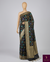 The Midnight Bloom: Black Banarasi Chanderi Saree with Meenakari Florals