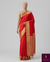 The Scarlet Legacy: Classic Red Silk Saree with Heritage Gold Zari