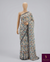 The Ivory Meadow: Off-White Italian Silk Saree with English Floral Print