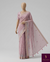 The Lilac Arbour: Pastel Mauve Cotton Saree with Delicate Chikankari-Inspired Embroidery