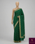 The Emerald Wave: Bottle Green Leheriya-Inspired Saree with Champagne Gold Border