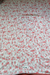 The Ivory Orchard: Off-White Chiffon Saree with Coral Red Micro-Floral Prints