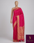 The Gulabi Gulzar: Rani Pink Banarasi Silk Saree With Gold Zari Buta