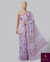 The Lavender Aahana: Pastel Violet & Rosewood Brasso Saree