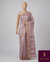 The Rosewood Malini: Dusty Rose Printed Raw Silk Saree