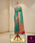 The Emerald Ira: Sea Green & Rani Pink Kanchipuram Silk Saree