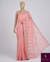 The Gulabi Aahana: Powder Pink Embroidered Cotton Saree