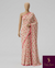 The Rose Riva: Ivory & Rose Pink Floral Printed Saree