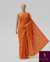 The Pavithra Riva: Marigold Orange Bandhani Printed Saree with Mirror Work Lace