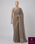 The Alvira Riva: Smokey Taupe Scalloped Embroidered Saree