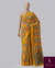 The Chitralekha Riva: Mustard Yellow Mosaic Abstract Printed Saree